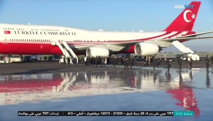 أردوغان يصل إلى سمرقند في أوزبكستان للمشاركة بقمة منظمة الدول التركية