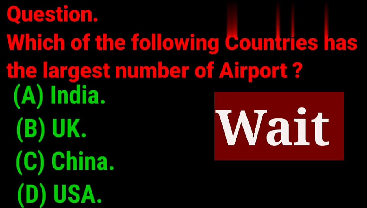 Largest number of Airport