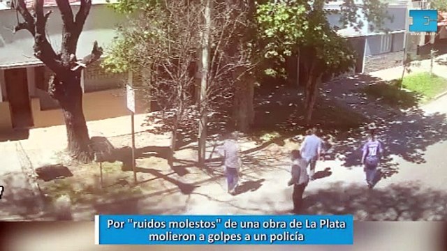 Por ruidos molestos de una obra de La Plata, molieron a golpes a un policía