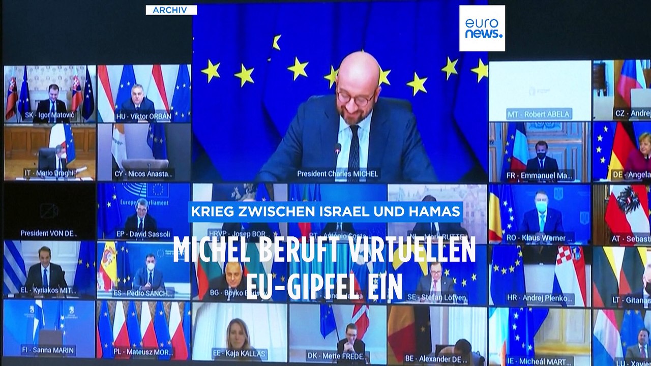 Nahostkrise: Michel beruft Video-EU-Gipfel ein