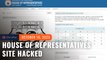Hackers deface House of Representatives website