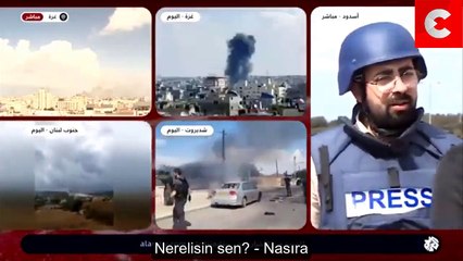 Siyonist polisinden gazeteciye canlı yayında tehdit!