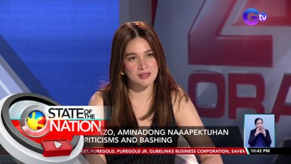 Bea Alonzo, aminadong naaapektuhan ng criticisms and bashing | SONA