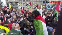 Ribuan Demonstran di Amsterdam Menunjukkan Dukungannya untuk Palestina