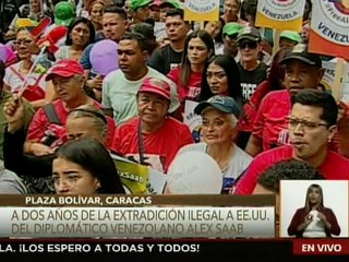 Movimiento Free Alex Saab se moviliza en Caracas para rechazar agresión de EE.UU por su extradición