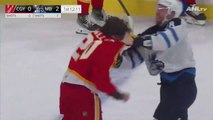 Grosse fight Gallant VS Viel en NHL [Calgary Wranglers - Manitoba Moose]
