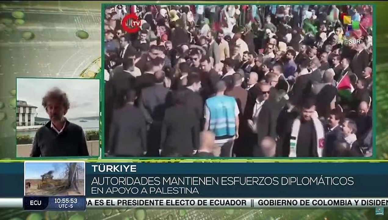 Ciudadanos de Türkiye salieron a las calles en apoyo a la causa palestina