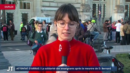 ATTENTAT D'ARRAS / La solidarité des enseignants après le meurtre de D. Bernard