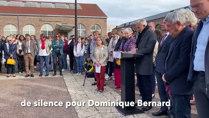 LE CREUSOT : Minute silence Dominique Bernard