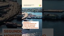 Imagens de drone mostram antes e depois da seca que atinge o Amazonas