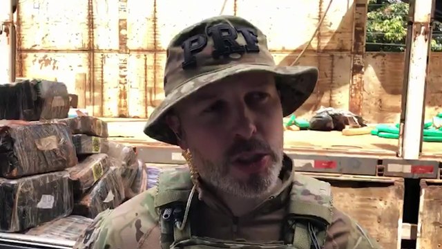 PRF dá detalhes sobre apreensão de várias toneladas de maconha, armas de fogo e munições