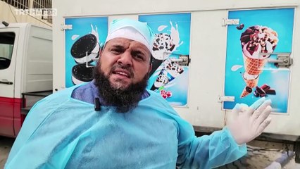 Gazze'de morglarda yer kalmadı, cenazeler dondurma kamyonlarına konuluyor