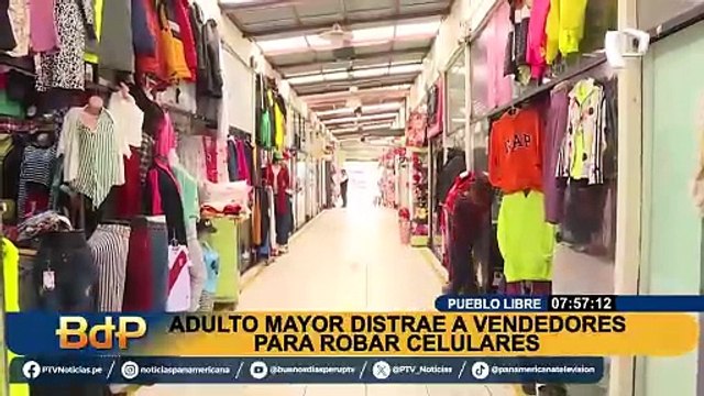 Cámaras de seguridad captan a adulto mayor robando celulares en Pueblo Libre: “lo van a quemar”