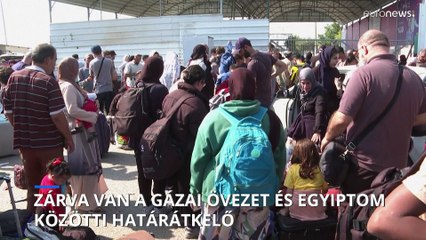 Zárva van a Gázai övezet és Egyiptom közötti határátkelő