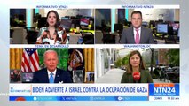 Advertencia de Biden sobre eventual ocupación de Israel en Gaza: “Sería un gran error “