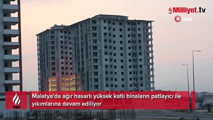 Milyonluk yeni daireler patlayıcı ile yıkılıyor
