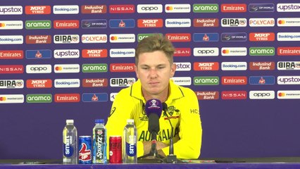 Adam Zampa, four for 47, on Australia's five wicket world cup win over Sri Lanka