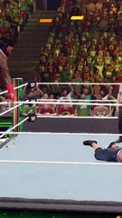 Epic WWE Moment Roman Reigns Jumps Over John Cena