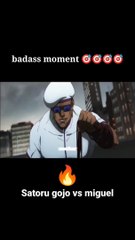 Badass moment - Satoru gojo vs Miguel #shorts