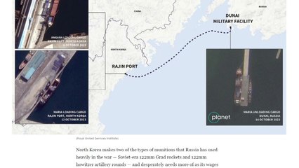 WP "러 선박 2척 8월부터 5차례 북러 오가며 탄약수송" / YTN