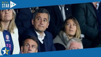 PHOTOS Gérald Darmanin  Rare apparition avec sa femme Rose Marie pour soutenir le XV de France
