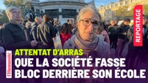 « Des professeurs sont attaqués pour avoir fait leur métier », les enseignants mobilisés à Paris en hommage à Dominique Bernard