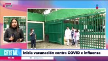 Hoy inició la campaña de vacunación contra Covid-19 e influenza en México