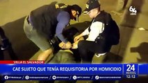 VES: intervienen a sospechoso y descubren que tenía requisitoria por homicidio