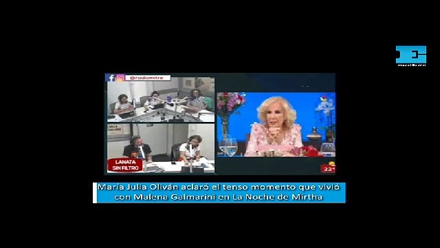 María Julia Oliván aclaró el tenso momento que vivió con Malena Galmarini en La Noche de Mirtha