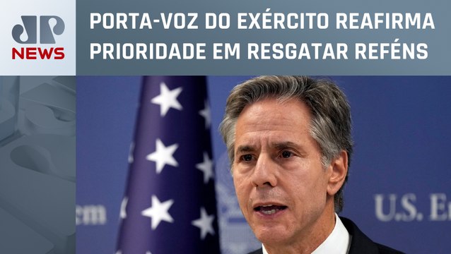 Antony Blinken teve que se refugiar em bunker em Israel durante bombardeio do Hamas