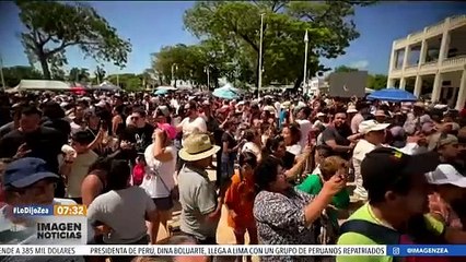 VIDEO: Renovación de votos en pleno eclipse solar anular en Chetumal