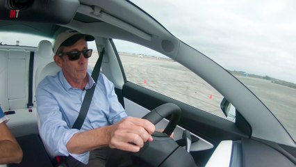 Driving a Tesla Model 3 Equipped With Track Mode