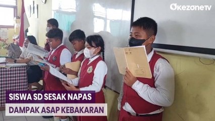 Dampak Kebakaran TPA Suwung Denpasar, Belasan Siswa SD Sesak Napas