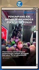 Keos Banget! Penumpang KRL di Stasiun Sudirman Membludak hingga Eskalator Penuh, Ini Penyebabnya