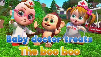 The Baby doctor is here to treat the Boo Boo! Kids pretend play and fun along with a sweet song.