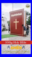 200kg Bible display at Shrine of our Lady of Health & St. Thomas Apostle , Little Mt