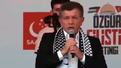 Davutoğlu Hamas'ın savaşı başlatan paramator görüntülerini paylaşıp Gazze mesajı verdi