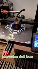 je lance ma plus longue impression . environ 5 jours . #impression3dfrance  #worldofprinting  #imprimeur3d  #impression3d