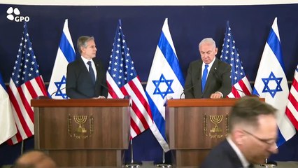İsrail'i ziyaret eden ABD Dışişleri Bakanı Blinken, roket saldırısı tehlikesi nedeniyle Netanyahu ile sığınağa indi