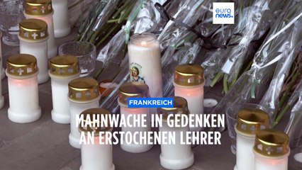Nach Messerstecherei: Landesweite Schweigeminute für getöteten Lehrer aus Arras