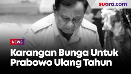 Karangan Bunga Ucapan Prabowo Ulang Tahun mulai Disusun