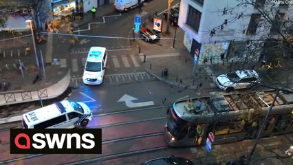 Large police presence in Schaerbeek neighbourhood after police shoot man in hunt for Brussels gunman