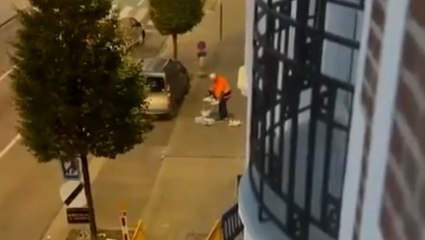Suspected Brussels attack gunman filmed moments before police shot him in café