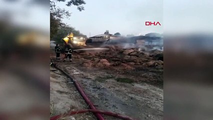 80 TONNES DE BALLES DE PAILLE BRÛLÉES À BURDUR