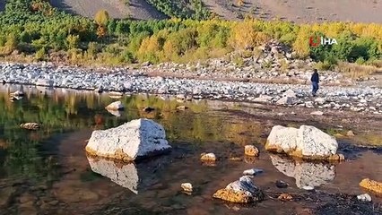 Nemrut Krater Gölü'nde kuraklık tehlikesi