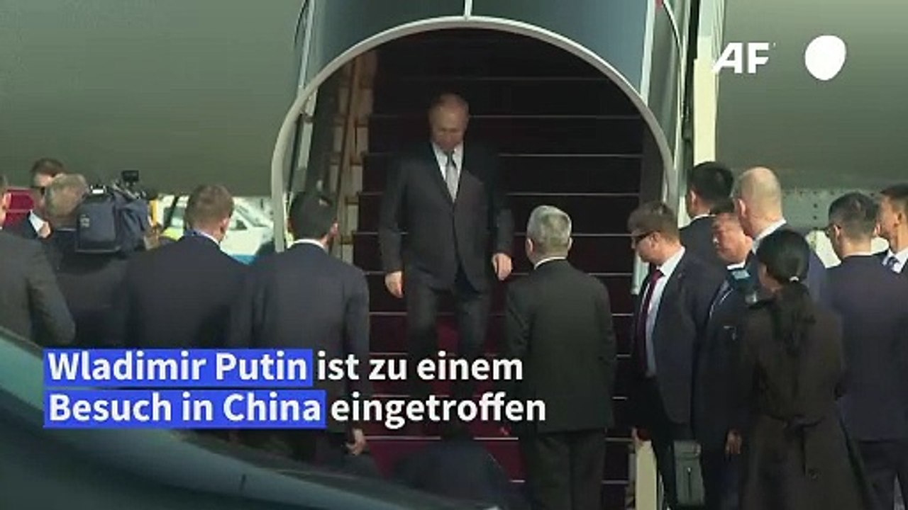 Putin zu Besuch in Peking eingetroffen