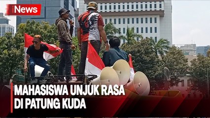 Mahasiswa Unjuk Rasa di Patung Kuda, Protes soal Putusan MK