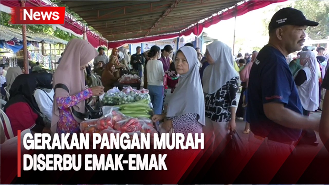 Harga Beras Mahal, Emak-Emak Serbu Pangan Murah