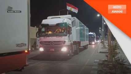 Konvoi bantuan kemanusiaan ke Gaza mula bergerak