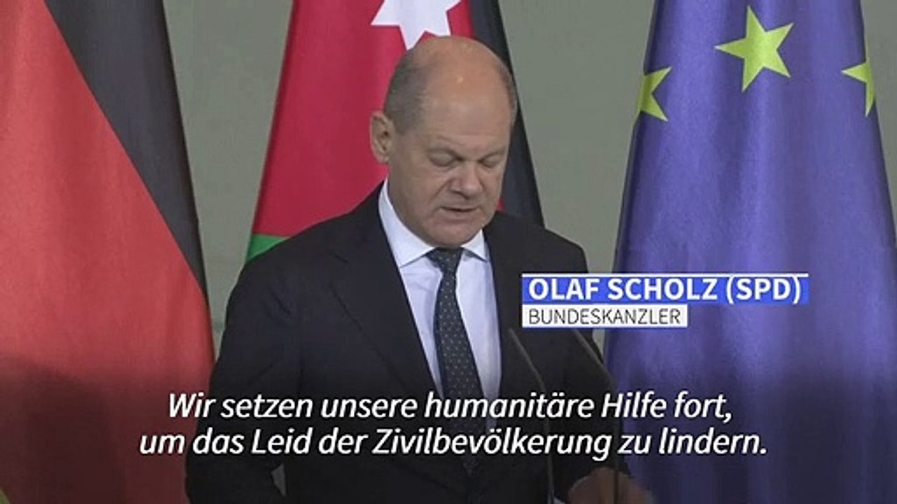 Scholz: 'Palästinenser sind auch Opfer der Hamas'
